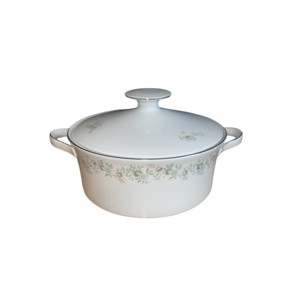 Schönwald Bavaria Germany Porcelain Floral‎ Casserole Dish With Lid